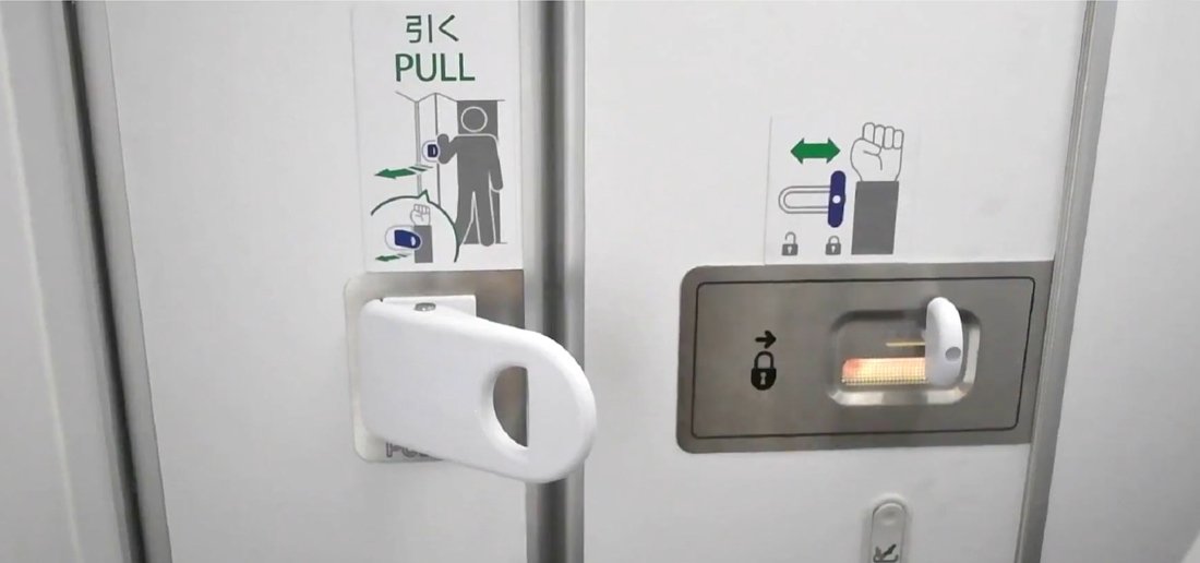 Hands-free lavatory doors coming soon to an aircraft near you