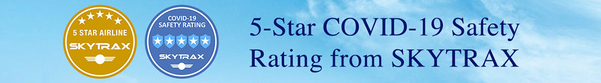 5-Star COVID-19 Safety Rating from SKYTRAX